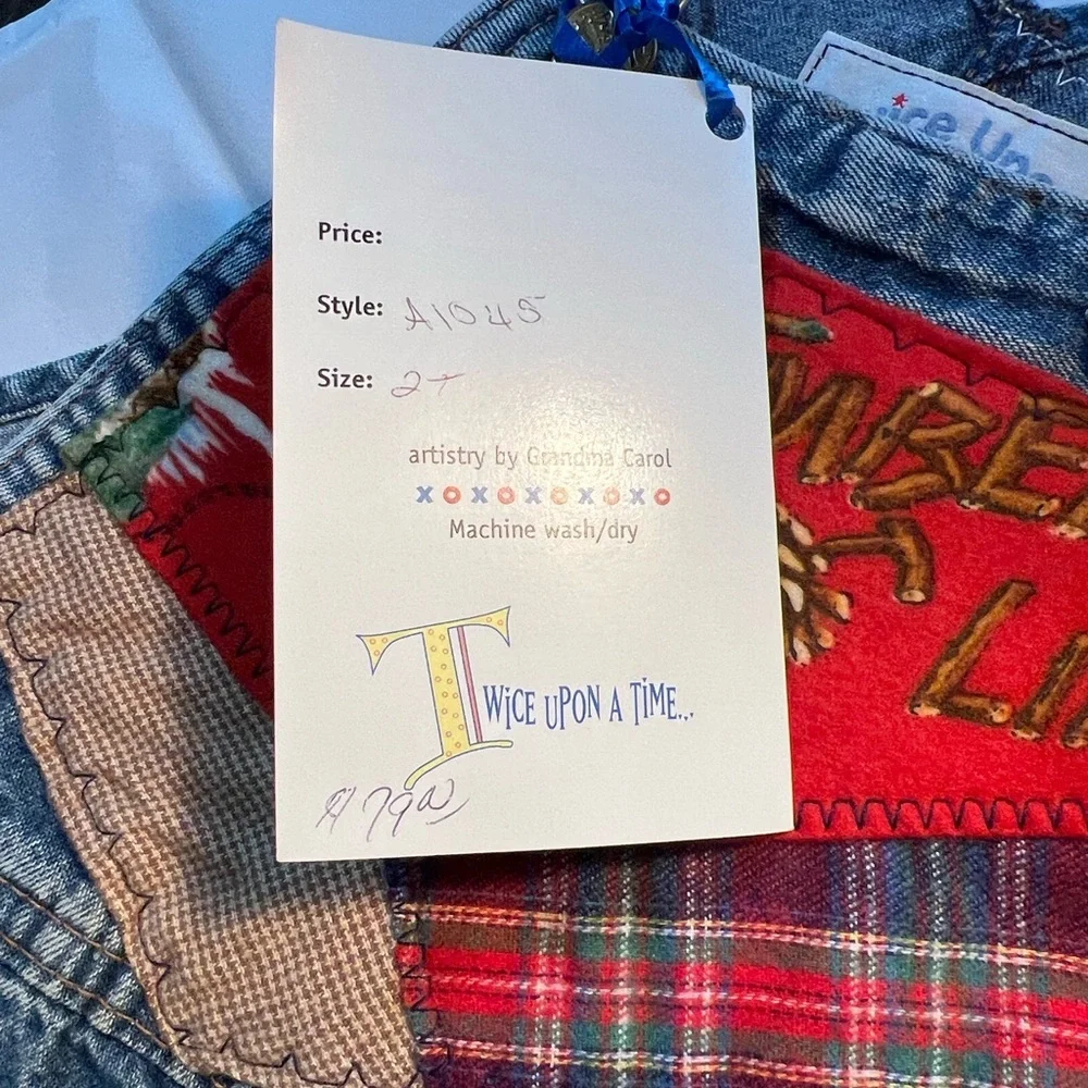 Vintage Kids Twice Upon a Time Denim Overalls with Patches​